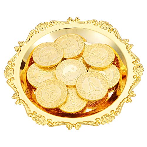 Marry Coins Wedding Unity Coin Set for Wedding Ceremony with Tray Plate Holder